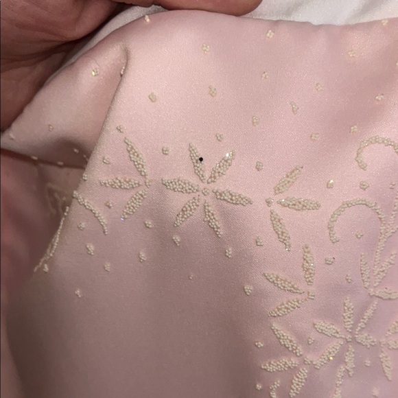 Elegant Pink Strapless Gown - Picture 4 of 7